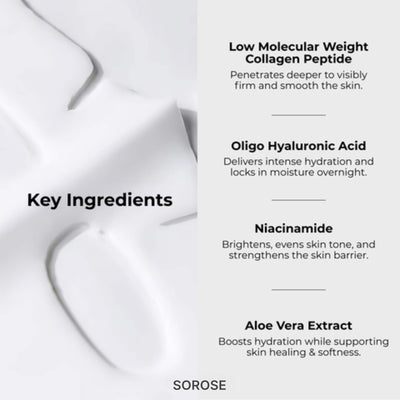 Sorose Korean Glass Skin Collagen Overnight Face Mask